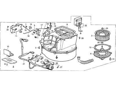 1987 Acura Legend Blower Motor - 79300-SD4-A01