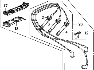 Acura 32720-PL2-661 Wire, Rear Ignition