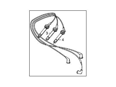 1990 Acura Legend Spark Plug Wire - 32701-PL2-900