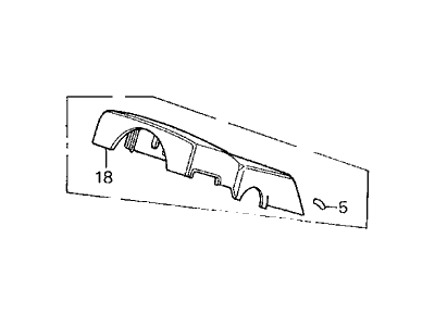 Acura Legend Steering Column Cover - 77350-SD4-A84ZF