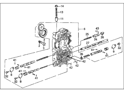 1987 Acura Legend Valve Body - 27000-PG4-624