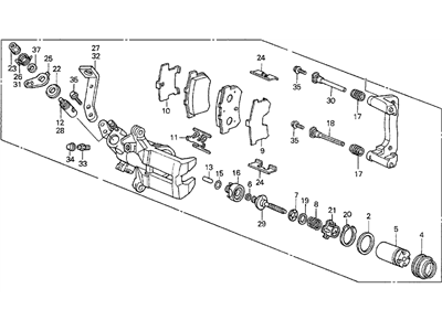 Acura Legend Brake Caliper - 43230-SG0-023