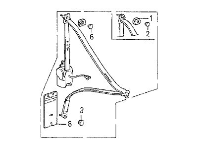 Acura Legend Seat Belt - 04814-SD4-A04ZC