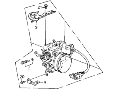 Acura 16400-PH7-672 Throttle Body Assembly (Gd04B)