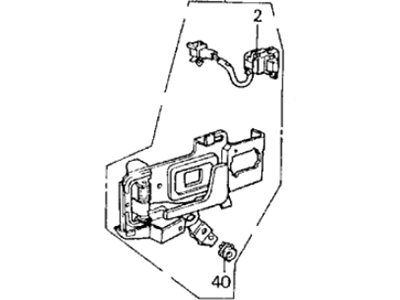 Acura 72160-SD4-662 Left Front Inside Handle Assembly