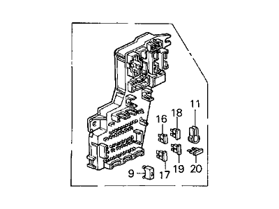 Acura 38200-SD4-A02 Fuse Box Assembly