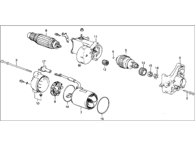 Acura 31200-PH7-661 Starter Motor Assembly (Dr5U1 1.6Kw) (Denso)