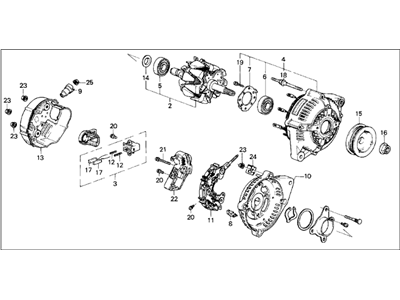 1988 Acura Legend Alternator - 31100-PH7-014