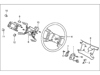 Acura 78510-SG0-C02ZE Steering Wheel (Palmy Sand) (Tokyo Seat)