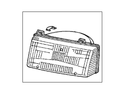 Acura 33160-SD4-A01 Left Headlight Unit