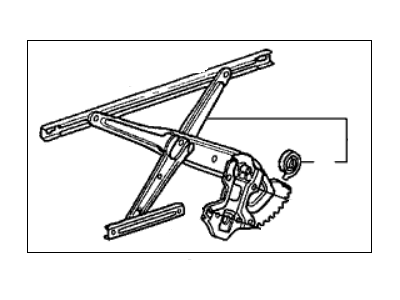 1988 Acura Legend Window Regulator - 72251-SD4-004