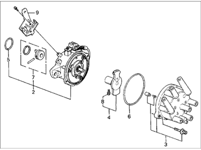 1989 Acura Legend Distributor - 30100-PL2-006