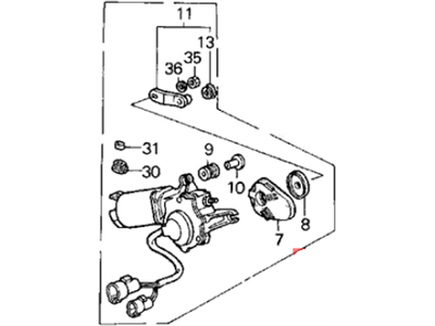 Acura 76505-SG0-A02 Motor, Front Wiper (Ka)