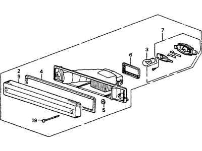 Acura 33600-SD4-A03 Light Assembly, Right Front Position