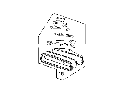 1990 Acura Legend Mirror - 76430-SD4-013ZA