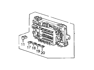 Acura Legend Fuse Box - 38200-SD4-A01