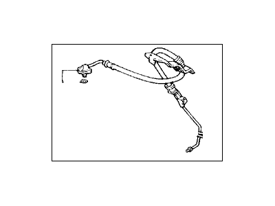 Acura 53713-SD4-670 Power Steering Pressure Feed Hose (Left)