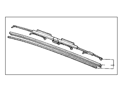 1989 Acura Legend Wiper Blade - 76620-SD4-672