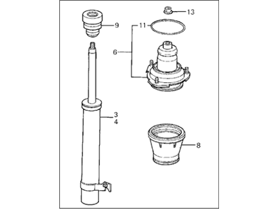 1986 Acura Legend Shock Absorber - 52610-SD4-A00