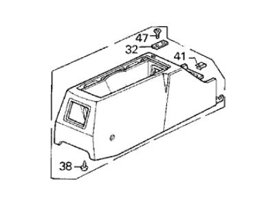 Acura 83401-SG0-A10ZA Console, Rear (Palmy Gray)