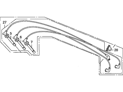 Acura 32722-PL2-661 Spark Plug Wire Set