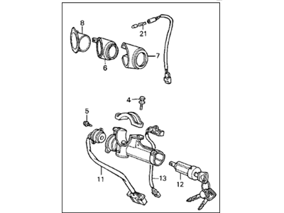 Acura 35100-SD4-A01 Lock Assembly, Steering