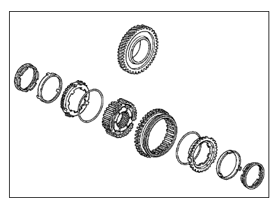 Acura 23432-PNS-405 Second Gear Set
