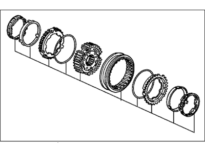 Acura 23626-PNS-305 Synchronizer Sleeve Set