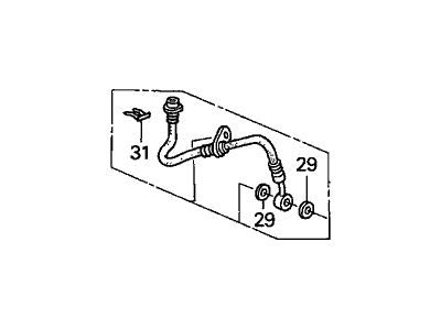 Acura 46396-S7A-003 Clip, Brake Pipe