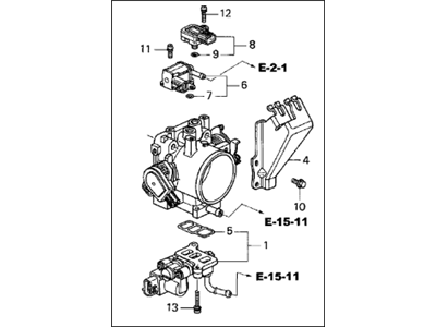 Acura RSX Throttle Body - 16400-PRB-A23