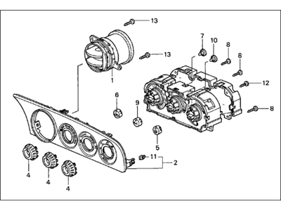 2003 Acura RSX Blower Control Switches - 79600-S6M-A41ZE