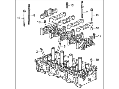 Acura RSX Cylinder Head - 12100-PRB-A00