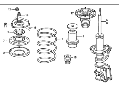 Acura 51602-S6M-A57 Left Front Shock Absorber Assembly