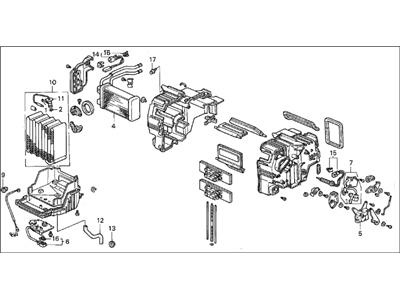 Acura 79100-SL0-A02 Hvac Heater Core Box