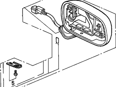 1999 Acura NSX Mirror Cover - 76251-SL0-A01ZK