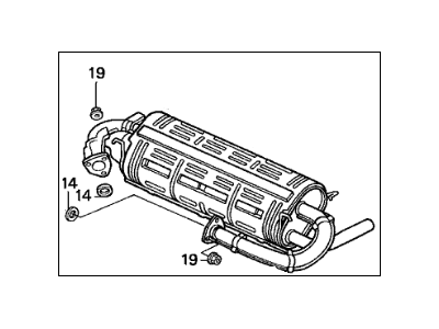 1991 Acura NSX Muffler - 18030-SL0-A00