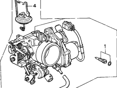 Acura 16400-PR7-A00 Throttle Body Assembly (Gm01A)