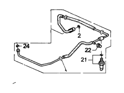 Acura 80341-SL0-A04 Receiver Pipe