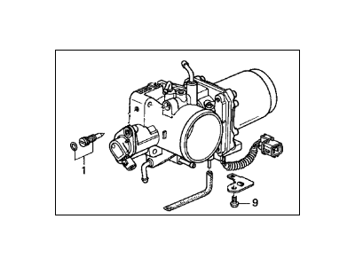 2001 Acura NSX Throttle Body - 16400-PR7-A33