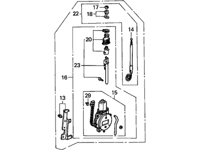 Acura 39150-SL0-G01 Motor Antenna Assembly