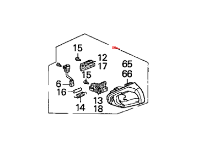 Acura NSX Door Handle - 83591-SL0-A03ZF