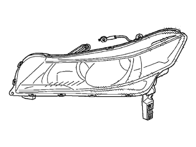 Acura TL Headlight - 33101-TK4-A01