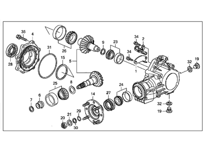 2011 Acura TL Transfer Case - 29000-RK4-000