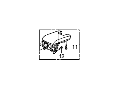 Acura 83402-TK4-A11ZD Rear Console Armrest Assembly (Type D) (Tan/Black)