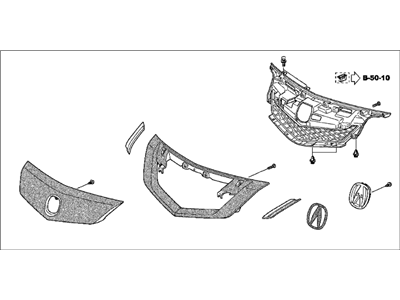 2011 Acura TL Grille - 08F21-TK4-200