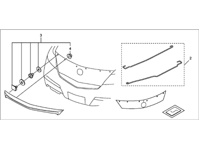 Acura TL Spoiler - 08F10-TK4-250