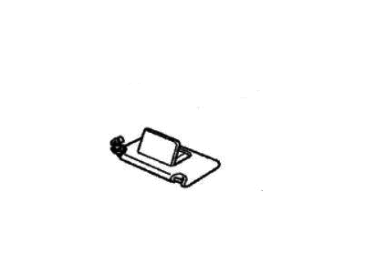 Acura 83230-TK4-A91ZB Passenger Side Sunvisor Assembly (Premium Ivory) (Mirror)