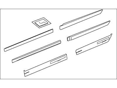 Acura TL Door Moldings - 08P05-TK4-241B