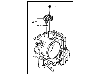 Acura 16400-RKG-A01 Electronic Control (Gmd8A) Throttle Body