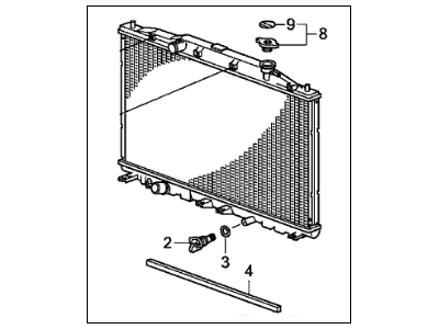 Acura 19010-RL6-R51 Radiator Complete